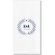 Laurel Wreath with Heart and Initials Deville Guest Towels Image 3 of 3